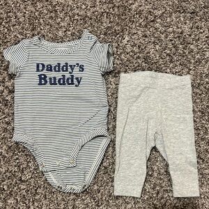 Carter's Blue Striped Baby Onesie